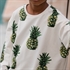 Picture of Pineapples - M - French Terry - Papyrus Crème