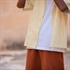 Picture of Wiggly Verticals - Yellow - M - Cotton - Papyrus Crème