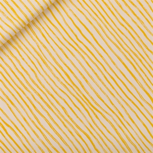 Picture of Wiggly Verticals - Yellow - M - Cotton Canvas Gabardine Twill - Papyrus Crème